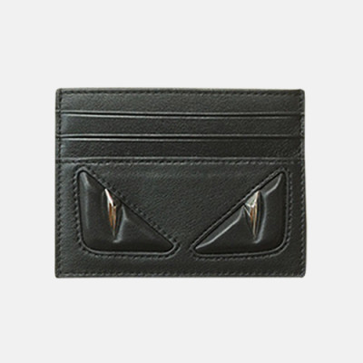 Fendi 2019 Leather Card Purse - 펜디 남여공용 레더 카드 퍼스 FENW0021.Size(10.5cm).블랙