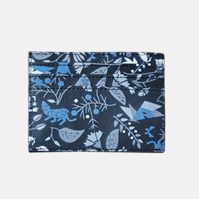 Fendi 2019 Leather Card Purse - 펜디 남여공용 레더 카드 퍼스 FENW0044.Size(10.5cm).블루그레이