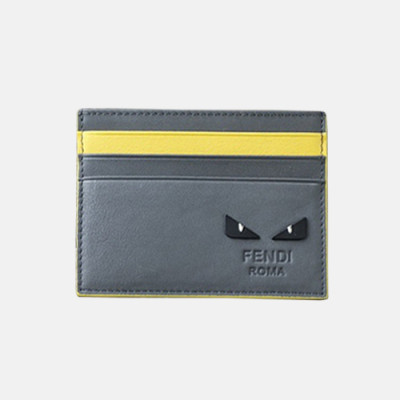 Fendi 2019 Leather Card Purse - 펜디 남여공용 레더 카드 퍼스 FENW0051.Size(10.5cm).그레이