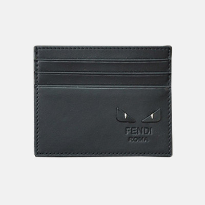 Fendi 2019 Leather Card Purse - 펜디 남여공용 레더 카드 퍼스 FENW0054.Size(10.5cm).블랙