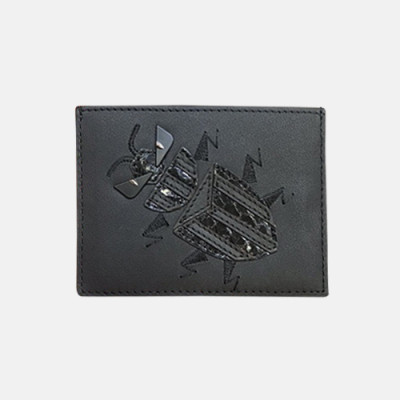 Fendi 2019 Leather Card Purse - 펜디 남여공용 레더 카드 퍼스 FENW0061.Size(10.5cm).블랙