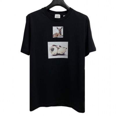 [판매특가]Burberry 2019 Mm/Wm Classic Logo Cotton Short Sleeved Tshirt - 버버리 남자 클래식 로고 코튼 반팔티 Bur0799x.Size(xs - l).블랙