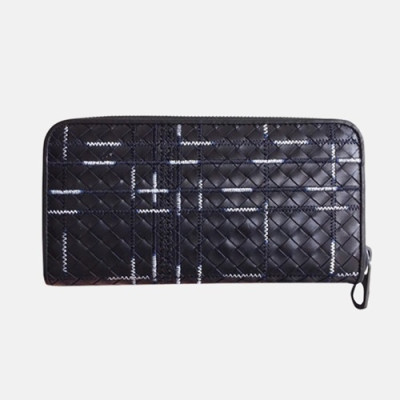 Bottega Veneta 2019 Zip Round Wallet - 보테가베네타 남여공용 지퍼 라운드 장지갑 334679-BVW0085,19cm.블랙