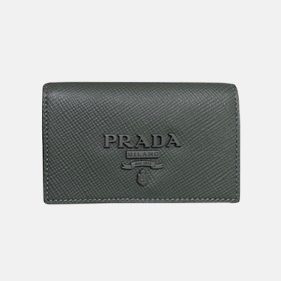 Prada 2019 Saffiano Card Holder 1MC122 - 프라다 사피아노 남여공용 카드 홀더 PRAW0038. 11CM.다크그레이