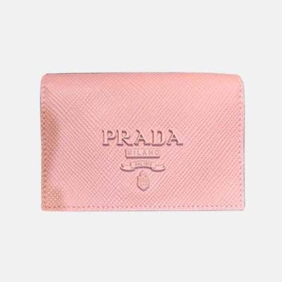 Prada 2019 Saffiano Card Holder 1MC122 - 프라다 사피아노 남여공용 카드 홀더 PRAW0045. 11CM.핑크