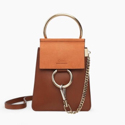 Chole 2019 Faye Leather Mini Shoulder Bag / Phone Bag, 18.5cm -  끌로에 2019 페이 레더 미니 토트 숄더백 / 폰백,CLB0067,18.5cm,브라운