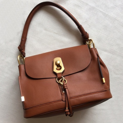 Chole 2019 Owen Leather Tote Shoulder Bag, 32cm -  끌로에 2019 오웬 레더 토트 숄더백,CLB0083,32cm,브라운