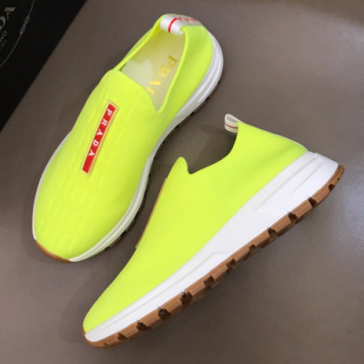 Prada 2019 Mens Casual Canvas Runner  - 프라다 남성 캐쥬얼 캔버스 러너 Pra0613x.Size(240 - 270).네온레몬