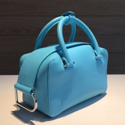 Delvaux 2019 Cool Box Leather Tote Shoulder Bag,22CM - 델보 2019 쿨 박스 레더 토트 숄더백,DVB0031.22CM,블루