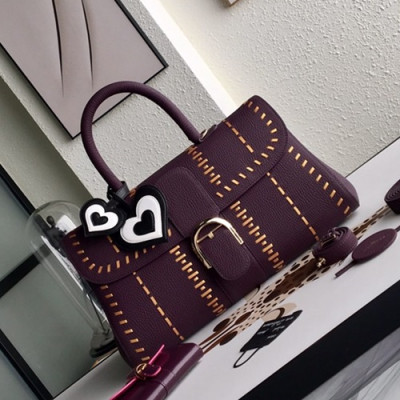 Delvaux 2019 Leather Tote Shoulder Bag,36s CM - 델보 2019 레더 토트 숄더백,DVB0049.36s CM,퍼플