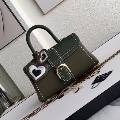 Delvaux 2019 Leather Tote Shoulder Bag,28s CM - 델보 2019 레더 토트 숄더백,DVB0088.28s CM,카키