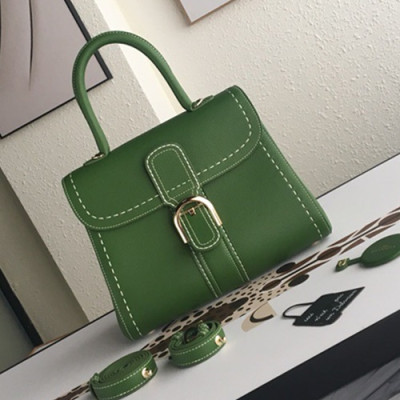 Delvaux 2019 Leather Tote Shoulder Bag,28 CM - 델보 2019 레더 토트 숄더백,DVB0110.28 CM,그린