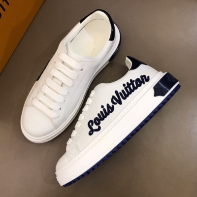 Louis Vuitton 2019 Womens Initial Logo Lambskin Sneakers  - 루이비통 여성 이니셜 로고 램스킨 스니커즈 Lou01078x.Size(225 - 245).네이비