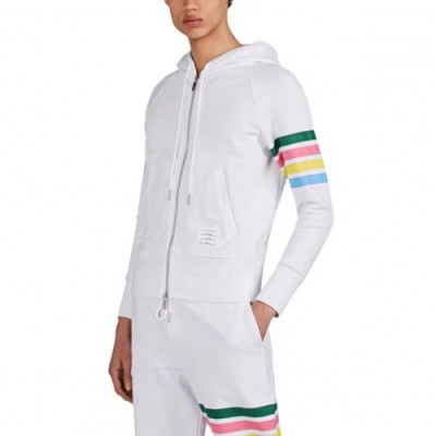 Thom Browne 2019 Mens Casual Zip-up Hood Jacket - 톰브라운 남성 캐쥬얼 집업 후드자켓 Tho0121x.Size(m - xl).화이트