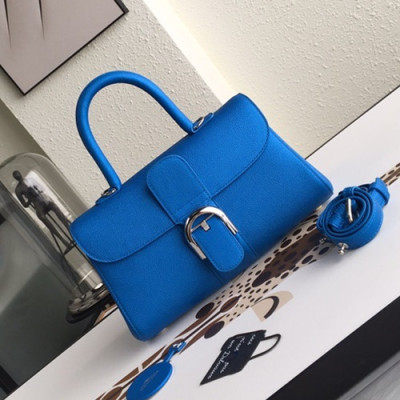 Delvaux 2019 Leather Tote Shoulder Bag,28s CM - 델보 2019 레더 토트 숄더백,DVB0186.28s CM,블루