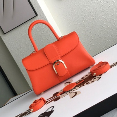 Delvaux 2019 Leather Tote Shoulder Bag,28s CM - 델보 2019 레더 토트 숄더백,DVB0192.28s CM,오렌지