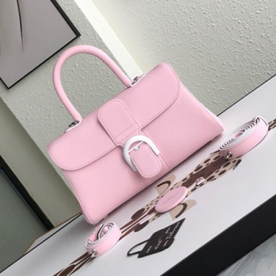 Delvaux 2019 Leather Tote Shoulder Bag,28s CM - 델보 2019 레더 토트 숄더백,DVB0195.28s CM,연핑크