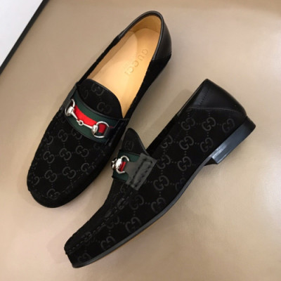 [미러급]Gucci 2019 Mens Business Horsbit Suede Loafer- 구찌 남성 비지니스 홀스빗 스웨이드 로퍼 Guc01172x.Size(240 - 270).블랙