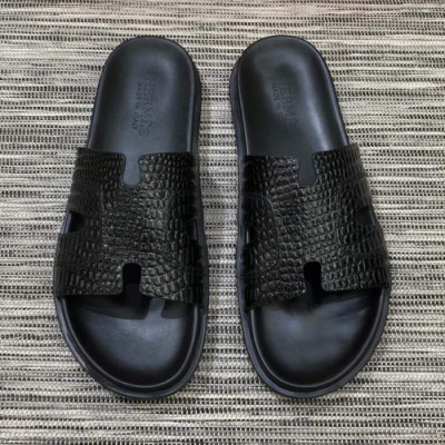 Hermes 2019 Mens Classic Oasis Leather Sandal - 에르메스 남성 클래식 오아시스 레더 샌들 Her0286x.Size(240 - 275).블랙