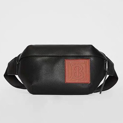 Burberry 2019 Leather Belt Bag , 31cm - 버버리 2019 레더 남여공용 벨트백 ,BURB0267,31cm,블랙
