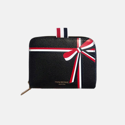 Thom Browne 2019 Leather Coin Wallet,12cm - 톰브라운 2019 레더 남여공용 코인 반지갑 TBW0002,12cm,블랙