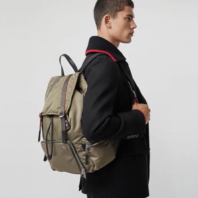 Burberry 2019 Nylon Back Pack , 42cm - 버버리 2019 나일론 남여공용 백팩 ,BURB0270,42cm,카키