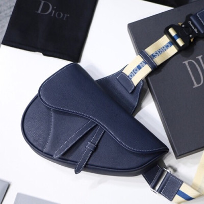 Dior Homme 2019 Pre-Fall Saddle Belt Bag,28.6cm - 디올 옴므 2019 프리폴 남여공용 새들 벨트백,DIOB0096,28.6cm,네이비
