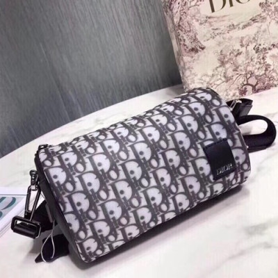 Dior 2019 Canvas Shoulder Bag ,21.3CM - 디올 2019 캔버스 남여공용 숄더백,DIOB0134,21.3CM,블랙