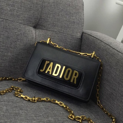 Dior 2019 J'adior Leather Mini Chain Shoulder Bag ,18CM - 디올 2019 자디올 레더 여성용 미니 체인 숄더백,DIOB0137,18CM,블랙
