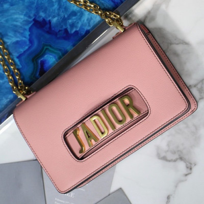 Dior 2019 J'adior Leather Chain Shoulder Bag ,25CM - 디올 2019 자디올 레더 여성용 체인 숄더백,DIOB0143,25CM,핑크