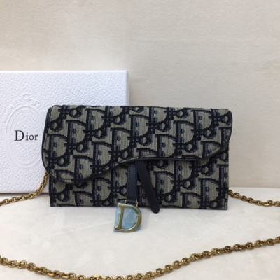 Dior 2019 Chain Shoulder Bag ,19CM - 디올 2019 여성용 체인 숄더백 DIOB0172,19cm,블랙