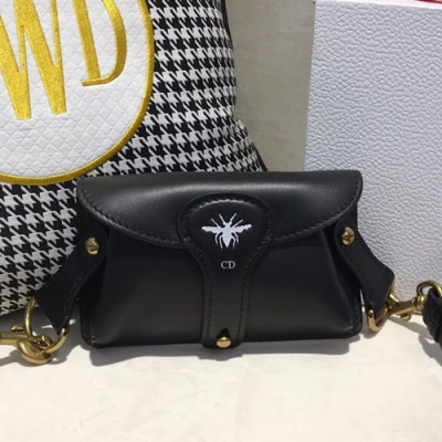 Dior 2019 Leather Shoulder Bag ,19CM - 디올 2019 레더 숄더백,DIOB0206,19CM,블랙