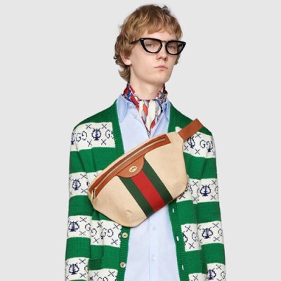 Gucci 2019 Ophidia Vintage Canvas Belt Bag ,23CM - 구찌 2019 오피디아 빈티지 캔버스 남여공용 벨트백,575082,GUB0578,23CM,베이지+브라운