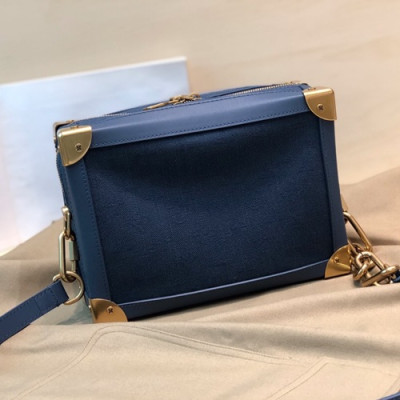 Louis Vuitton MonogramMessenger Box Shoulder Bag,25cm - 루이비통 모노그램 메신저 박스 숄더백 M44427,LOUB1286,25cm,블루