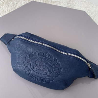 Burberry 2019 Leather Belt Bag , 31cm - 버버리 2019 레더 남여공용 벨트백 ,BURB0272,31cm,블루