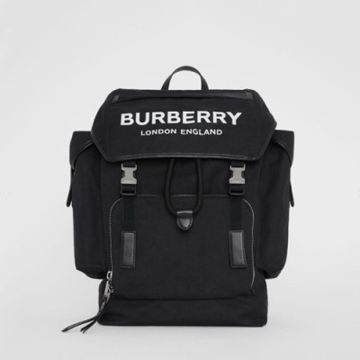 Burberry 2019 Cotton Back Pack , 40cm - 버버리 2019 코튼혼방 남성용 백팩 ,BURB0280,40cm,블랙