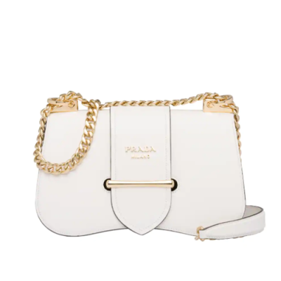 Prada 2019 Sidonie Saffiano Chain Shoulder Bag,24cm - 프라다 2019 여성용 시도니 사피아노 체인 숄더백 ,1BD184-4,24cm,화이트