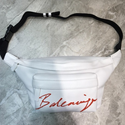 Balenciaga 2019 Leather Belt Bag,24CM - 발렌시아가 2019 레더 남여공용 벨트백,BGB0288,24CM,화이트
