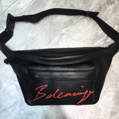 Balenciaga 2019 Leather Belt Bag,24CM - 발렌시아가 2019 레더 남여공용 벨트백,BGB0289,24CM,블랙