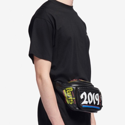 Balenciaga 2019 Leather Belt Bag,37CM - 발렌시아가 2019 레더 남여공용 벨트백,BGB0290,37CM,블랙
