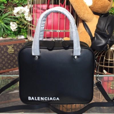 Balenciaga 2019 Leather Tote Shoulder Bag,22CM - 발렌시아가 2019 레더 토트 숄더백,BGB0303,22CM,블랙