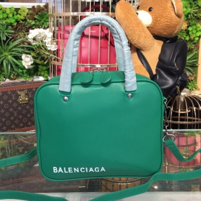 Balenciaga 2019 Leather Tote Shoulder Bag,22CM - 발렌시아가 2019 레더 토트 숄더백,BGB0304,22CM,그린