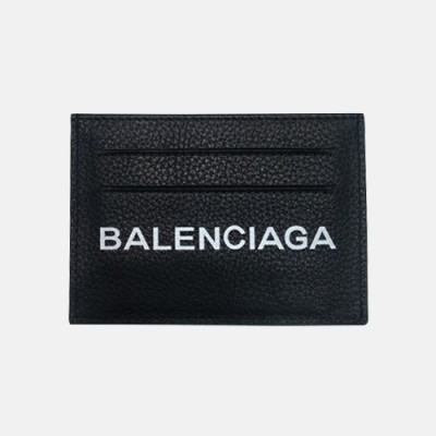 Balenciaga 2019 Leather Card Purse,11cm - 발렌시아가 2019 레더 남여공용 카드 퍼스 BGW0005,11CM.블랙