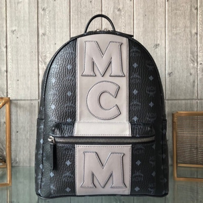 MCM 2019 Stark Visetos Back Pack,26/34cm - 엠씨엠 2019 스타크 비세토스 남여공용 백팩 MCMB0188, 26/34cm,블랙