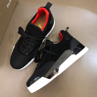 Christian Loubutin 2019 Mens Suede Leather Sneakers  - 크리스챤루부탱 남성 스웨이드 레더 스니커즈 Btin0064x.Size(240 - 275).다크그레이