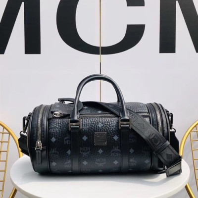 MCM 2019 Visetos Tote Shoulder Bag,33cm - 엠씨엠 2019 여성용 비세토스 토트 숄더백 MCMB0250, 33cm,블랙