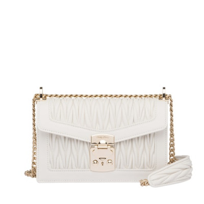 MiuMiu 2019 Chain Shoulder Cross Bag,22cm - 미우미우 2019 체인 숄더 크로스백,5BD083 , MIUB0106, 22cm,화이트