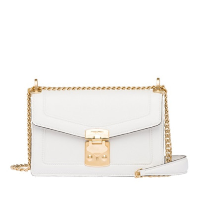 MiuMiu 2019 Chain Shoulder Cross Bag,22cm - 미우미우 2019 체인 숄더 크로스백,5BD083, MIUB0112  , 22cm,화이트