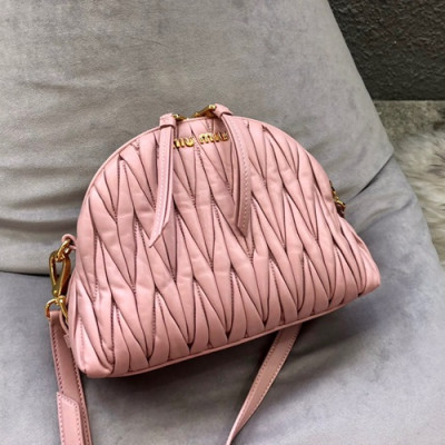 MiuMiu 2019 Shoulder Cross Bag,24cm - 미우미우 2019 숄더 크로스백,5BH092 , MIUB0116 , 24cm,핑크