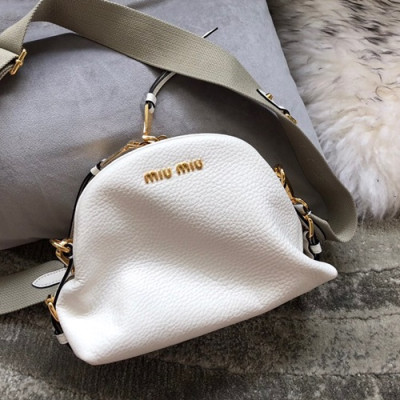 MiuMiu 2019 Shoulder Cross Bag,24cm - 미우미우 2019 숄더 크로스백,5BH092, MIUB0119  , 24cm,화이트